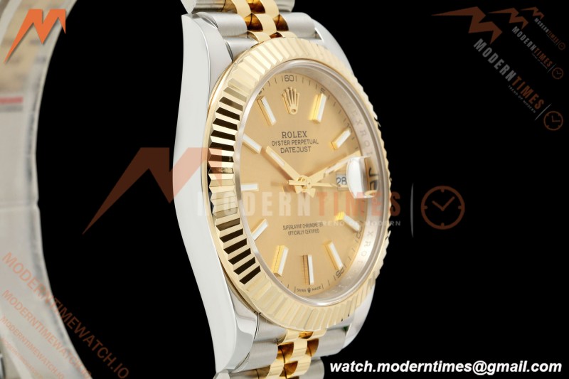 Rolex - Datejust 126333 41mm 904L Gain Weight Jub Flt YG/SS Gold/Stk QF SH3235 | 롤렉스 - 데이트저스트 126333 41mm 904L 게인 웨이트 주브 플랫 YG/SS 골드/스틸 QF SH3235