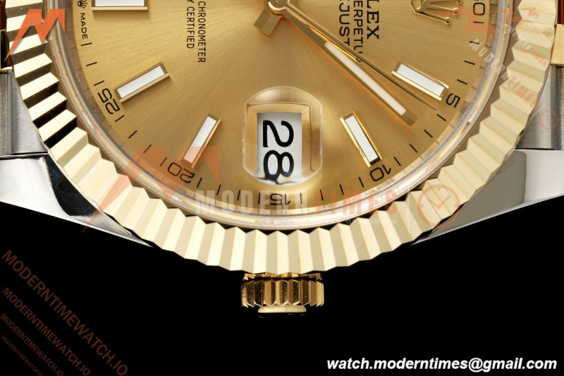Rolex - Datejust 126333 41mm 904L Gain Weight Jub Flt YG/SS Gold/Stk QF SH3235 | 롤렉스 - 데이트저스트 126333 41mm 904L 게인 웨이트 주브 플랫 YG/SS 골드/스틸 QF SH3235