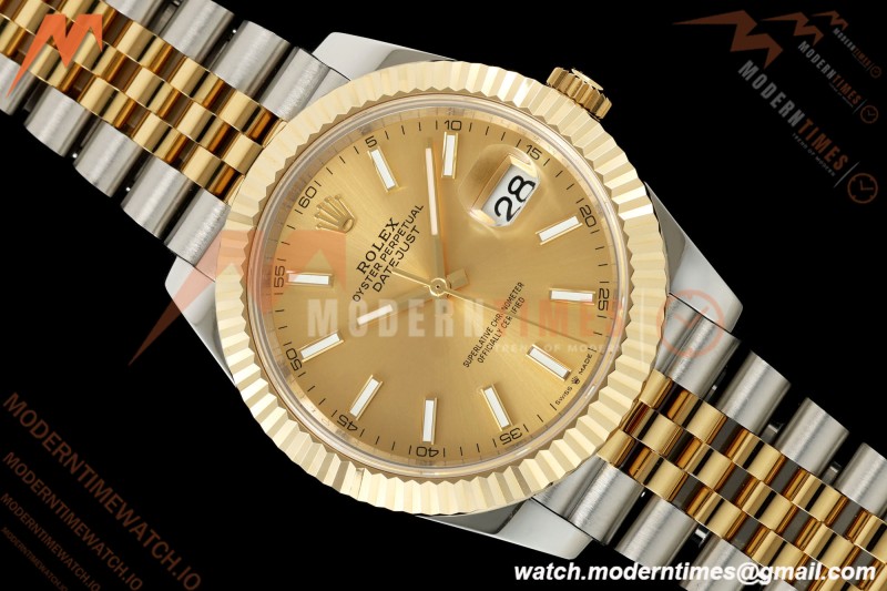 Rolex - Datejust 126333 41mm 904L Gain Weight Jub Flt YG/SS Gold/Stk QF SH3235 | 롤렉스 - 데이트저스트 126333 41mm 904L 게인 웨이트 주브 플랫 YG/SS 골드/스틸 QF SH3235