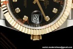 Rolex - Datejust 126333 41mm 904L Gain Weight Jub Flt YG/SS Blk/Dia QF SH3235