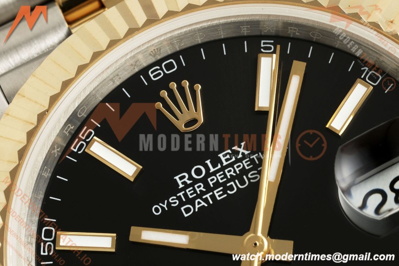 Datejust 126333 41mm 904L Gain Weight Jub Flt YG/SS Blk/Stk QF SH3235