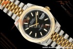 Datejust 126333 41mm 904L Gain Weight Jub Flt YG/SS Blk/Stk QF SH3235