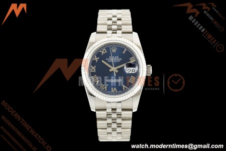 Rolex - Datejust 116234 36mm Jub Flt 316L SS/SS Blu/Rmn BPF VR3135