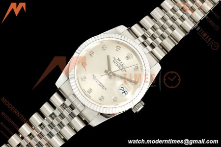 Rolex - Datejust 116234 36mm Jub Flt 316L SS/SS Silv/Dia BPF VR3135