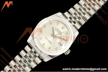 Rolex - Datejust 116234 36mm Jub Flt 316L SS/SS Silv/Dia BPF VR3135