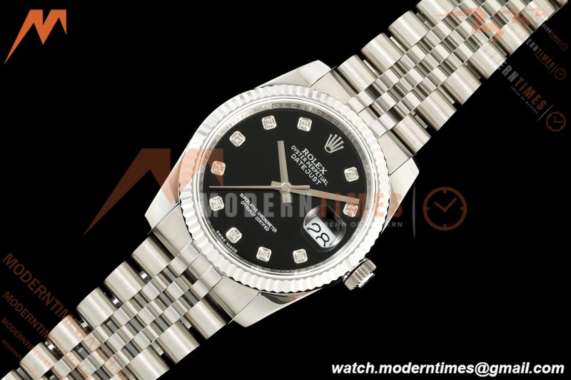 Rolex - Datejust 116234 36mm Jub Flt 316L SS/SS Blk/Dia BPF VR3135