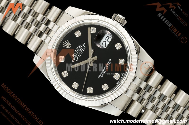 Rolex - Datejust 116234 36mm Jub Flt 316L SS/SS Blk/Dia BPF VR3135
