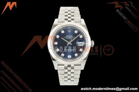 Rolex - Datejust 126334 41mm Jub Flt 904L SS/SS Blue/Dia SEEK SH3235
