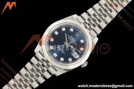 Rolex - Datejust 126334 41mm Jub Flt 904L SS/SS Blue/Dia SEEK SH3235