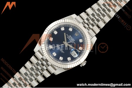 Rolex - Datejust 126334 41mm Jub Flt 904L SS/SS Blue/Dia SEEK SH3235