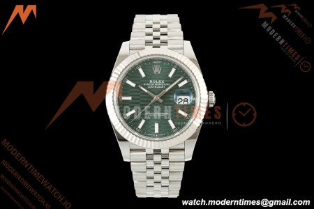 Rolex - Datejust 126334 41mm Jub Flt 904L SS/SS F-Grn/Stk SEEK SH3235