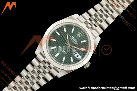 Rolex - Datejust 126334 41mm Jub Flt 904L SS/SS F-Grn/Stk SEEK SH3235
