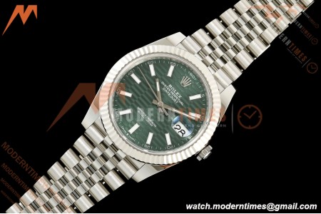 Rolex - Datejust 126334 41mm Jub Flt 904L SS/SS F-Grn/Stk SEEK SH3235