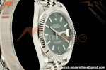 Rolex - Datejust 126334 41mm Jub Flt 904L SS/SS Grn/Stk SEEK SH3235