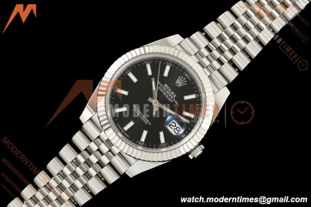 Rolex - Datejust 126334 41mm Jub Flt 904L SS/SS Blk/Stk SEEK SH3235 | 롤렉스 - 데이트저스트 126334 41mm 주브 Flt 904L SS/SS 블랙/Stk SEEK SH3235