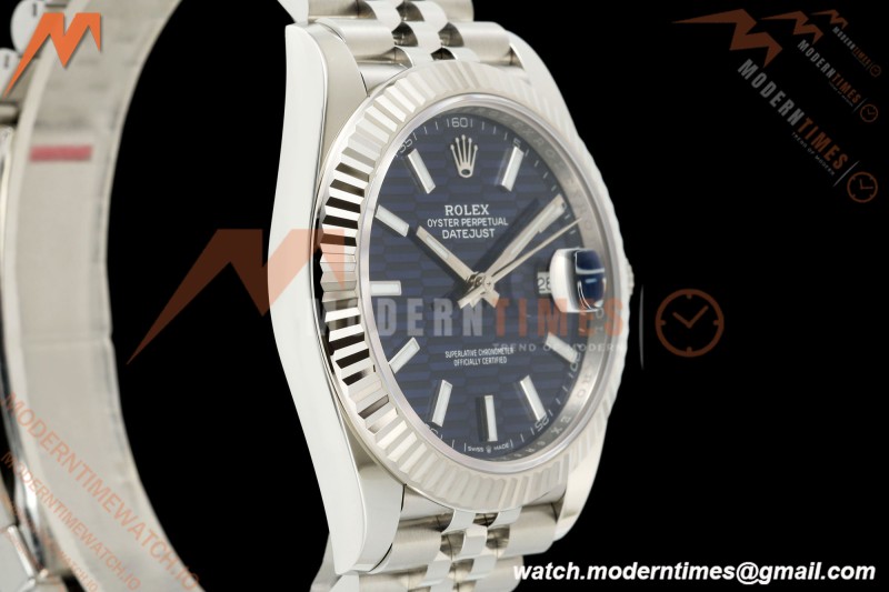 Rolex - Datejust 126334 41mm Jub Flt 904L SS/SS F-Blu/Stk SEEK SH3235