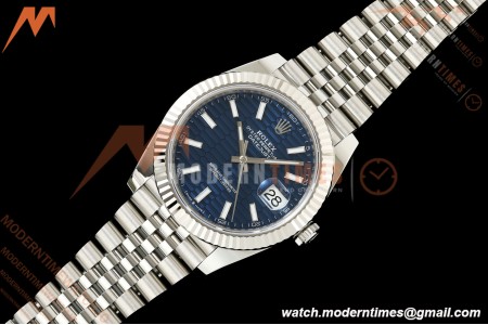 Rolex - Datejust 126334 41mm Jub Flt 904L SS/SS F-Blu/Stk SEEK SH3235