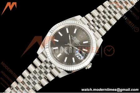 Rolex - Datejust 126334 41mm Jub Flt 904L SS/SS Gray/Stk Clean Plus DD3235 | 롤렉스 - 데이트저스트 126334 41mm 주브 FLT 904L SS/SS 그레이/스틸 클린 플러스 DD3235