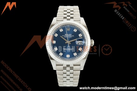Rolex - Datejust 126334 41mm Jub Flt 904L SS/SS Blu/Dia Clean Plus DD3235
