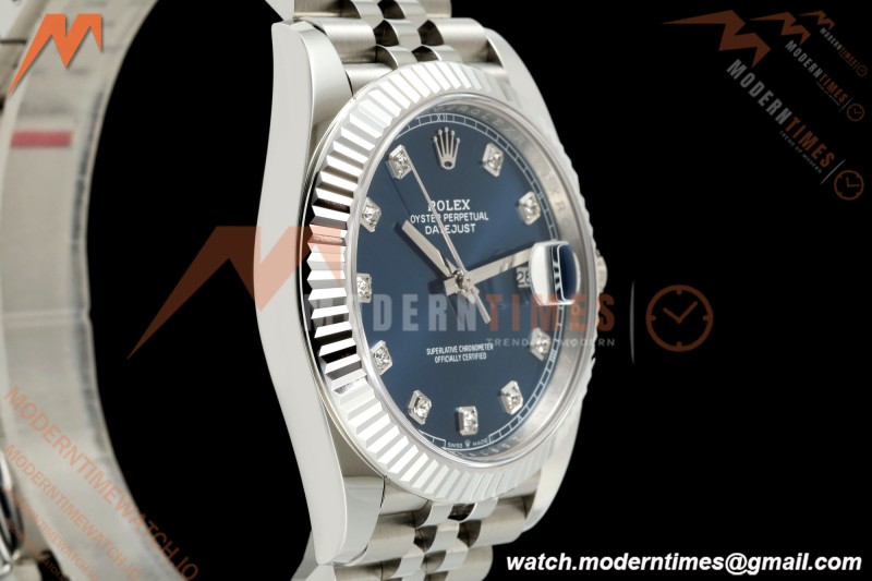 Rolex - Datejust 126334 41mm Jub Flt 904L SS/SS Blu/Dia Clean Plus DD3235 | 롤렉스 - 데이트저스트 126334 41mm 주브 FLT 904L SS/SS 블루/다이아 클린 플러스 DD3235