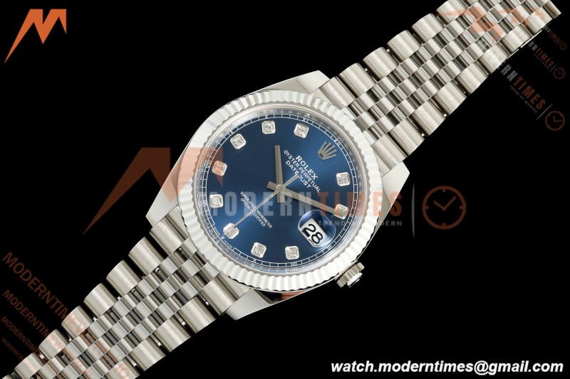 Rolex - Datejust 126334 41mm Jub Flt 904L SS/SS Blu/Dia Clean Plus DD3235 | 롤렉스 - 데이트저스트 126334 41mm 주브 FLT 904L SS/SS 블루/다이아 클린 플러스 DD3235
