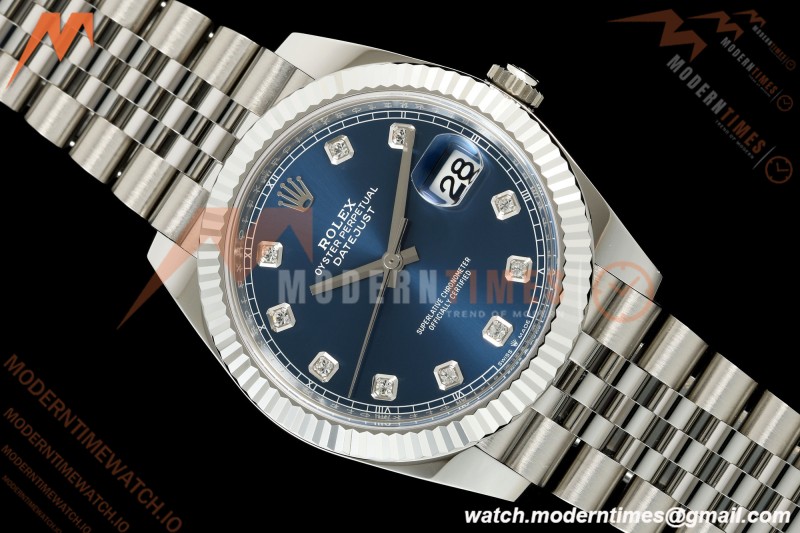 Rolex - Datejust 126334 41mm Jub Flt 904L SS/SS Blu/Dia Clean Plus DD3235 | 롤렉스 - 데이트저스트 126334 41mm 주브 FLT 904L SS/SS 블루/다이아 클린 플러스 DD3235