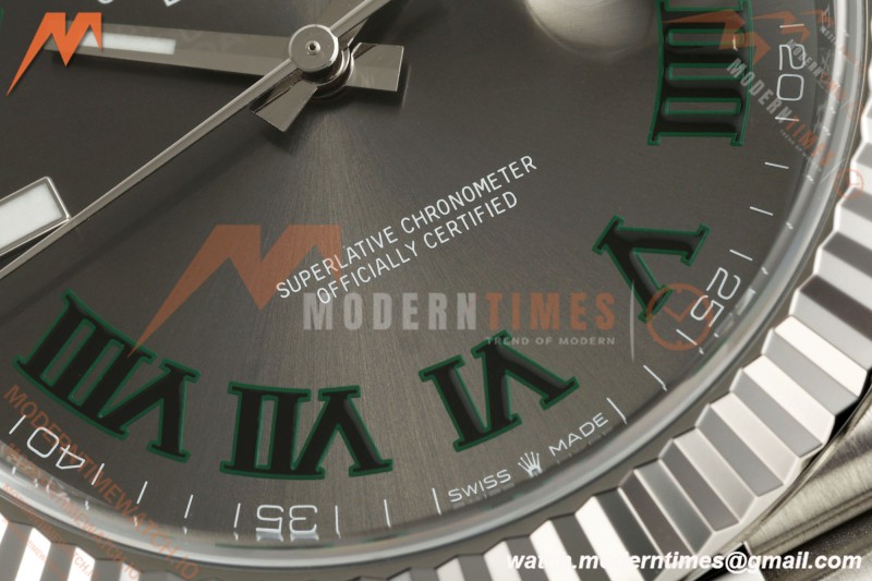 Rolex - Datejust 126334 41mm Wimbledon Jub Flt 904L SS/SS Grey/Rmn VF DD3235 | 롤렉스 - 데이트저스트 126334 41mm 윔블던 주브 Flt 904L SS/SS 그레이/Rmn VF DD3235