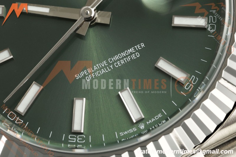 Rolex - Datejust 126334 41mm Jub Flt 904L SS/SS Mint Green VF DD3235 | 롤렉스 - 데이트저스트 126334 41mm 주브 Flt 904L SS/SS 민트 그린 VF DD3235