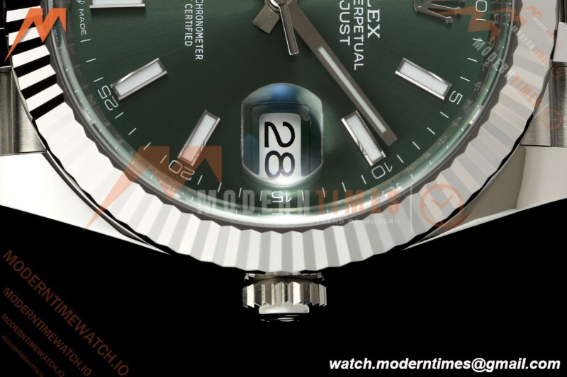 Rolex - Datejust 126334 41mm Jub Flt 904L SS/SS Mint Green VF DD3235 | 롤렉스 - 데이트저스트 126334 41mm 주브 Flt 904L SS/SS 민트 그린 VF DD3235