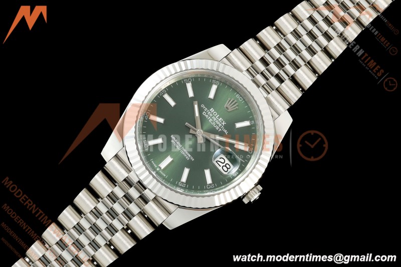Rolex - Datejust 126334 41mm Jub Flt 904L SS/SS Mint Green VF DD3235 | 롤렉스 - 데이트저스트 126334 41mm 주브 Flt 904L SS/SS 민트 그린 VF DD3235