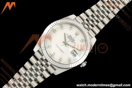 Rolex - Datejust 126334 41mm Jub Flt 904L SS/SS W-MOP/DIA VF DD3235