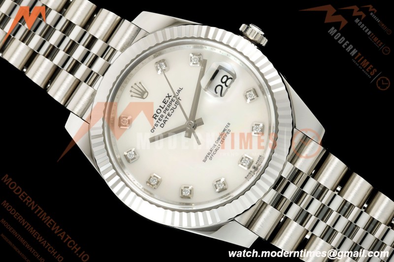 Rolex - Datejust 126334 41mm Jub Flt 904L SS/SS W-MOP/DIA VF DD3235
