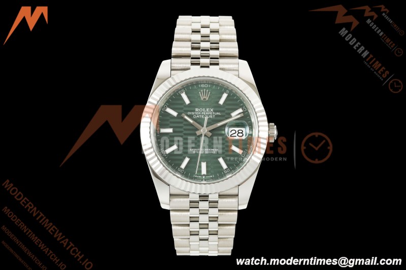 Rolex - Datejust 126334 41mm Jub Flt 904L SS/SS F-Grn/Stk VF DD3235