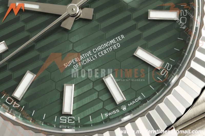 Rolex - Datejust 126334 41mm Jub Flt 904L SS/SS F-Grn/Stk VF DD3235
