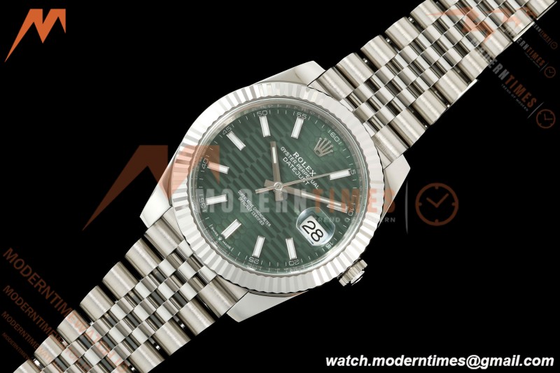 Rolex - Datejust 126334 41mm Jub Flt 904L SS/SS F-Grn/Stk VF DD3235