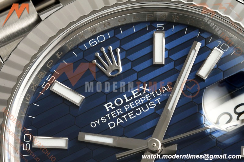 Rolex - Datejust 126334 41mm Jub Flt 904L SS/SS F-Blu/Stk VF DD3235