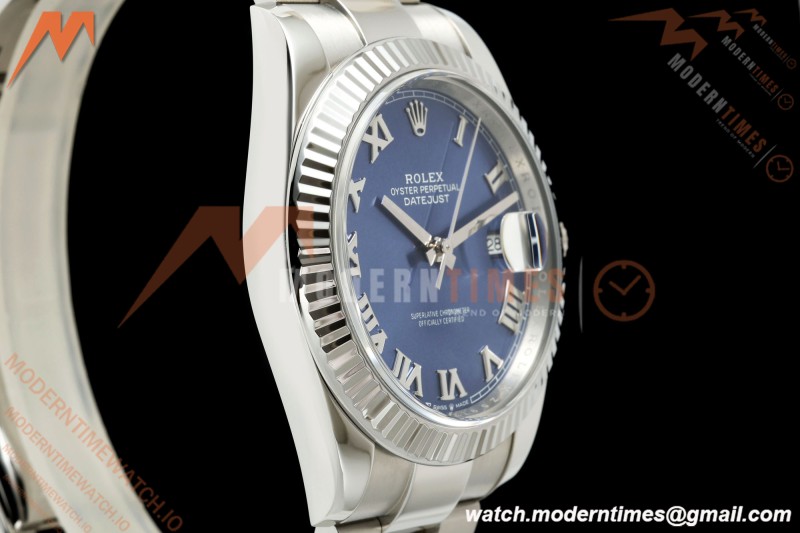 Rolex - Datejust 126334 41mm Oys Flt 904L SS/SS Blu/Rmn VF DD3235