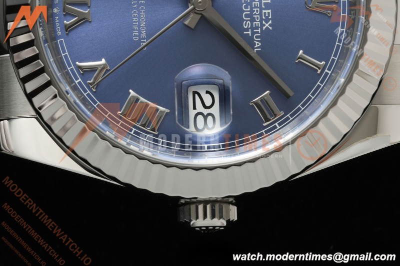 Rolex - Datejust 126334 41mm Oys Flt 904L SS/SS Blu/Rmn VF DD3235