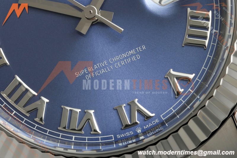 Rolex - Datejust 126334 41mm Oys Flt 904L SS/SS Blu/Rmn VF DD3235