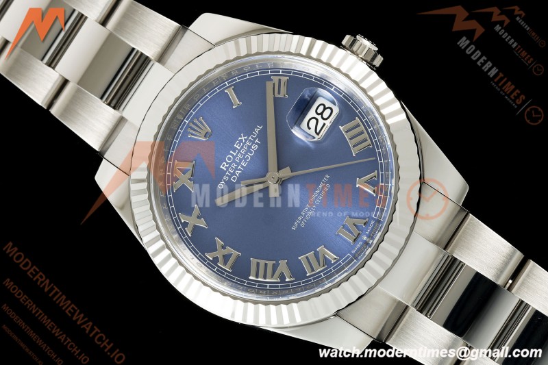 Rolex - Datejust 126334 41mm Oys Flt 904L SS/SS Blu/Rmn VF DD3235