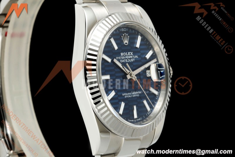 Rolex - Datejust 126334 41mm Oys Flt 904L SS/SS F-Blu/Stk VF DD3235