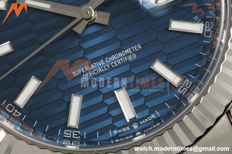 Rolex - Datejust 126334 41mm Oys Flt 904L SS/SS F-Blu/Stk VF DD3235