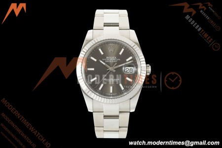 Rolex - Datejust 126334 41mm Oys Flt 904L SS/SS Grey VF DD3235