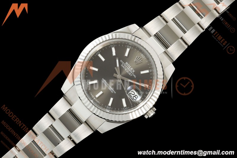 Rolex - Datejust 126334 41mm Oys Flt 904L SS/SS Grey VF DD3235