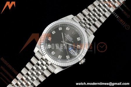 Rolex - Datejust 126334 41mm Jub Flt 904L SS/SS Gray/Dia Clean Plus DD3235