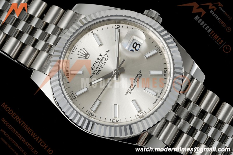 Rolex - Datejust 126334 41mm Jub Flt 904L SS/SS Silv/Stk Clean Plus DD3235 | 롤렉스 데이트저스트 126334 41mm 주빌리 브레이슬릿 904L 스테인리스 스틸/실버 다이얼 클린 팩토리 DD3235 무브먼트