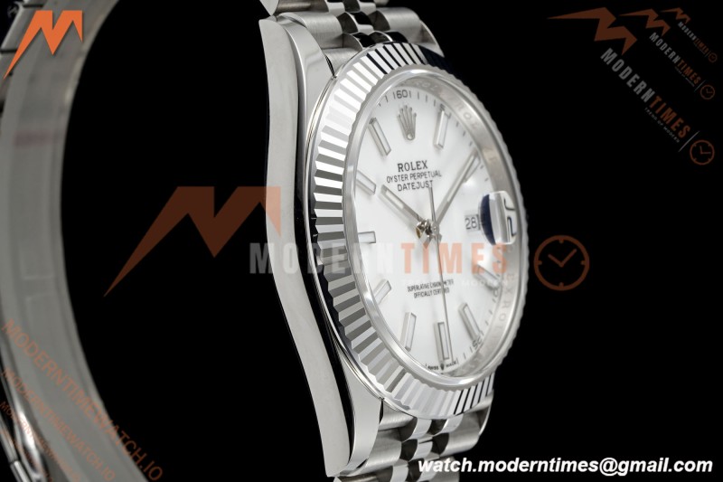 Rolex - Datejust 126334 41mm Jub Flt 904L SS/SS Wht/Stk Clean Plus DD3235 | 롤렉스 데이트저스트 126334 41mm 주빌리 브레이슬릿 904L 스테인리스 스틸/스테인리스 스틸 화이트 다이얼/스틱 인덱스 클린 팩토리 플러스 DD3235 무브먼트