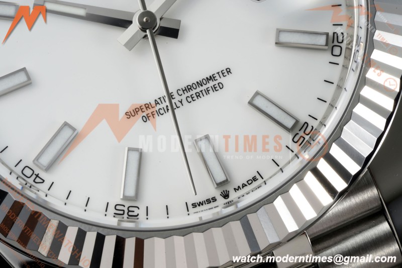 Rolex - Datejust 126334 41mm Jub Flt 904L SS/SS Wht/Stk Clean Plus DD3235 | 롤렉스 데이트저스트 126334 41mm 주빌리 브레이슬릿 904L 스테인리스 스틸/스테인리스 스틸 화이트 다이얼/스틱 인덱스 클린 팩토리 플러스 DD3235 무브먼트