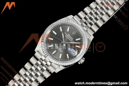 Rolex - Datejust 126234 36mm Jub Flt 904L SS/SS Gry/Stk Clean Plus DD3235