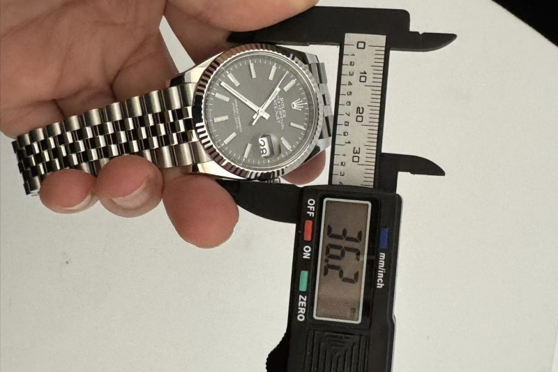 Rolex - Datejust 126234 36mm Jub Flt 904L SS/SS Gry/Stk Clean Plus DD3235